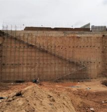 Indiana build infrastructure project Diaphragm Wall
